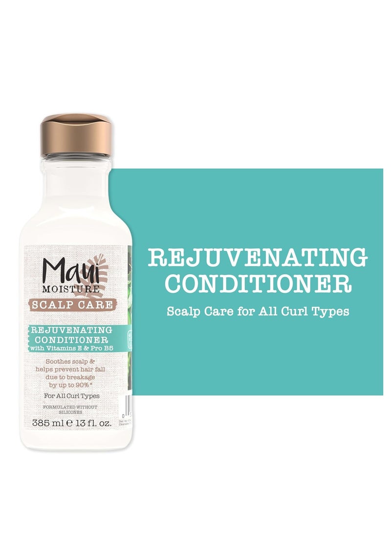 MAUI MOISTURE Maui Moisture Scalp Care Rejuvenating Conditioner, Soothing Curly Hair Conditioner with Vitamin E, Pro-Vitamin B5 & Aloe Vera, Silicone-Free, 13 fl. Oz  - Image 4