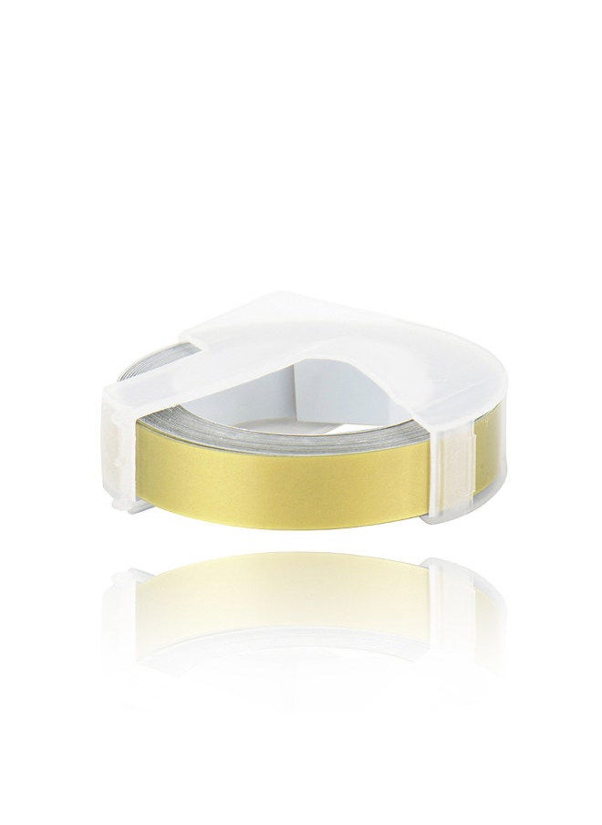 Generic 3D Plastic Embossing Label Tape Refill for DYMO 12965 1610 Label Maker with 3/8 Inch * 9.8 feet, 1 Roll Gold  - Image 3