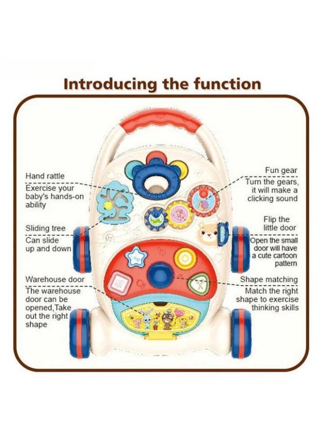 بيبي واكر مشاية أطفال مع مركز أنشطة تعليمية متعددة الوظائف - Image 2