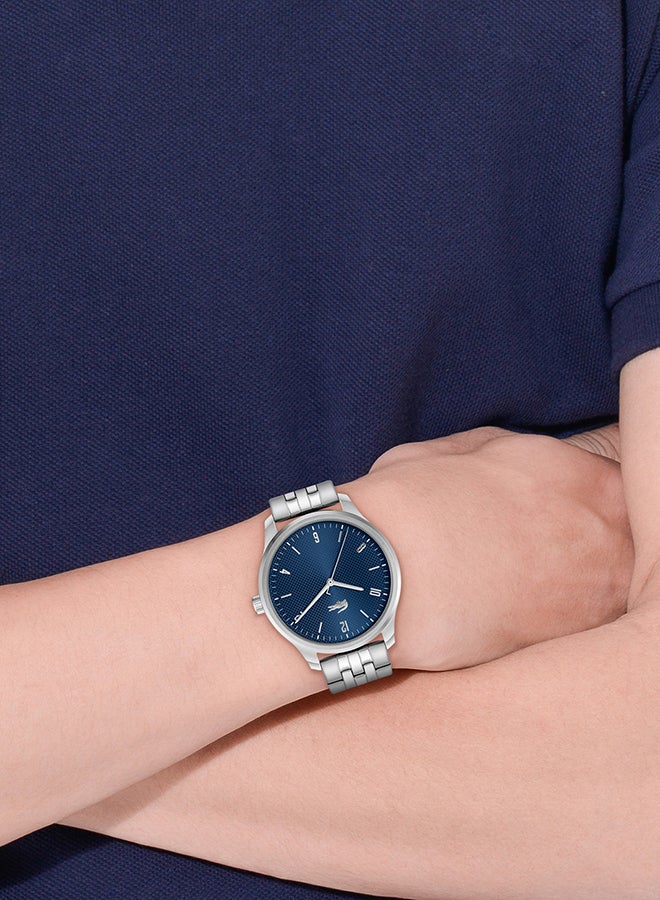 LACOSTE ساعة يد رجالية بعقارب دائرية الشكل من الستانلس ستيل 2011325 - 42 ملم - Image 4