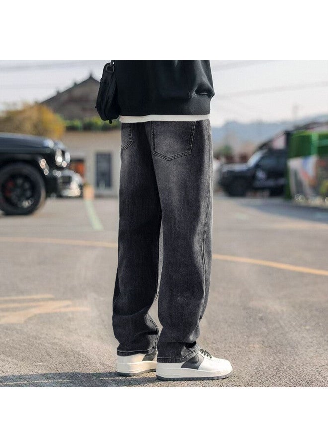 TonLion 2025 New Men's Jeans - Trendy American Style Straight-leg Pants For Height Enhancement & Casual Wear - Image 4