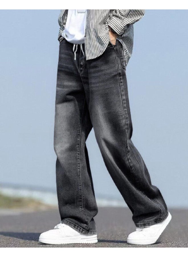 TonLion 2025 New Men's Jeans - Trendy American Style Straight-leg Pants For Height Enhancement & Casual Wear - Image 1