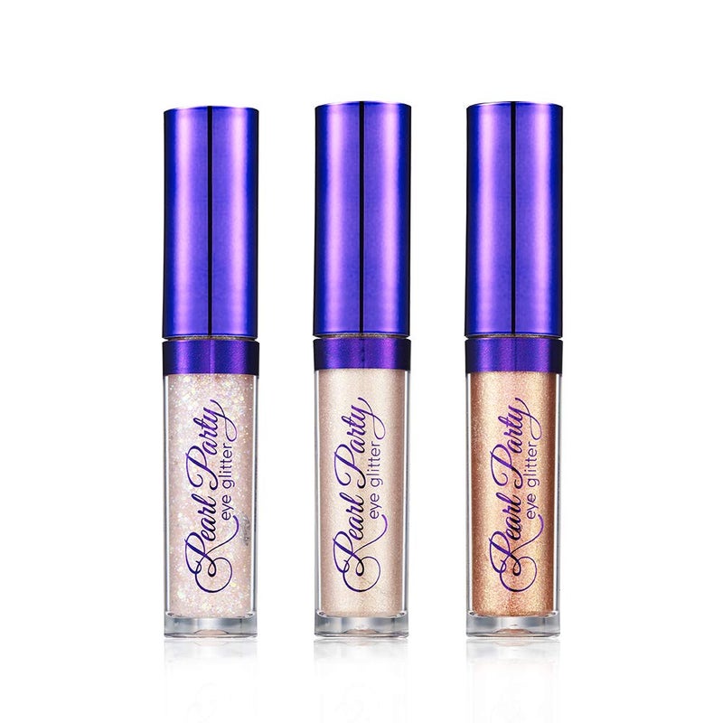 BOM Pearl Party Eye Glitter Sparkling Champagne Liquid Eye shadow Glitter with Shimmer pigment