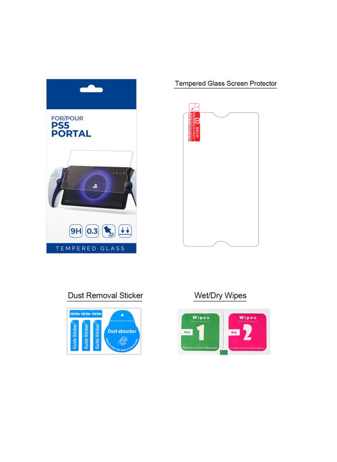 Generic For PlayStation Portal Screen Tempered Film Project Q Streaming Handheld Protective Film-Color:1 Piece Color Box (including Alcohol Bag + Dust Removal Sticker)  - Image 1