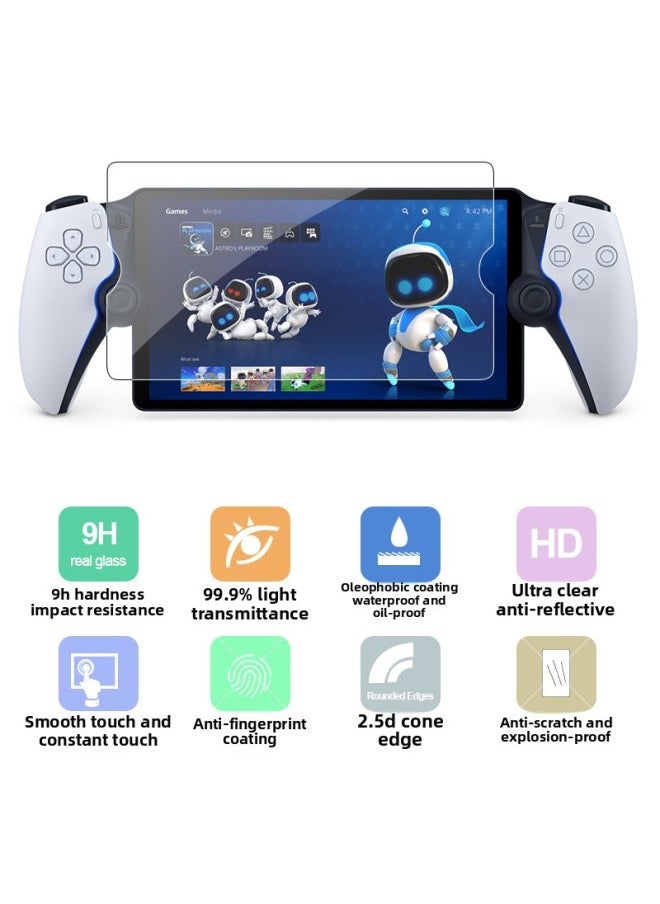 Generic For PlayStation Portal Screen Tempered Film Project Q Streaming Handheld Protective Film-Color:1 Piece Color Box (including Alcohol Bag + Dust Removal Sticker)  - Image 3