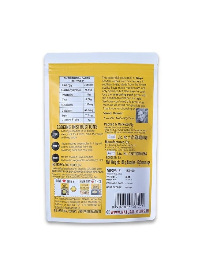 Naturally Yours Soya Noodles 180g - Image 2