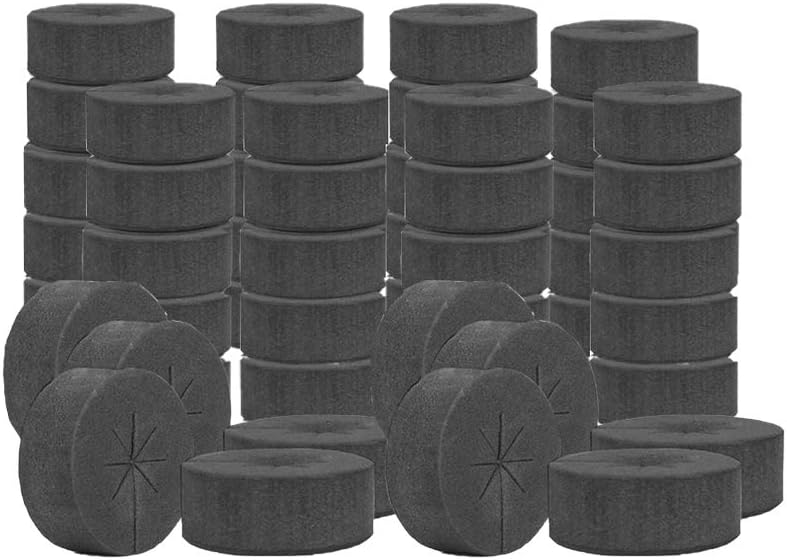 SUCOHANS 50 حزمة إدخالات طوق الاستنساخ من رغوة عالية الجودة، أطواق الاستنساخ، أفضل من النيوبرين لزراعة النباتات في الزراعة المائية في آلات الاستنساخ، تناسب أكواب الشبكة 2 بوصة (أسود) - Image 1
