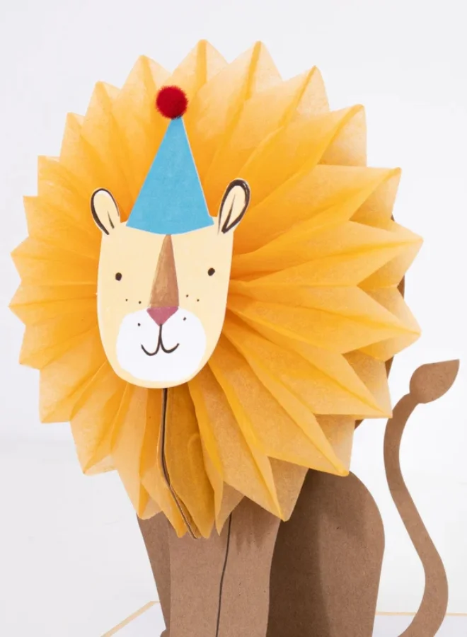 Meri Meri Honeycomb Lion Card