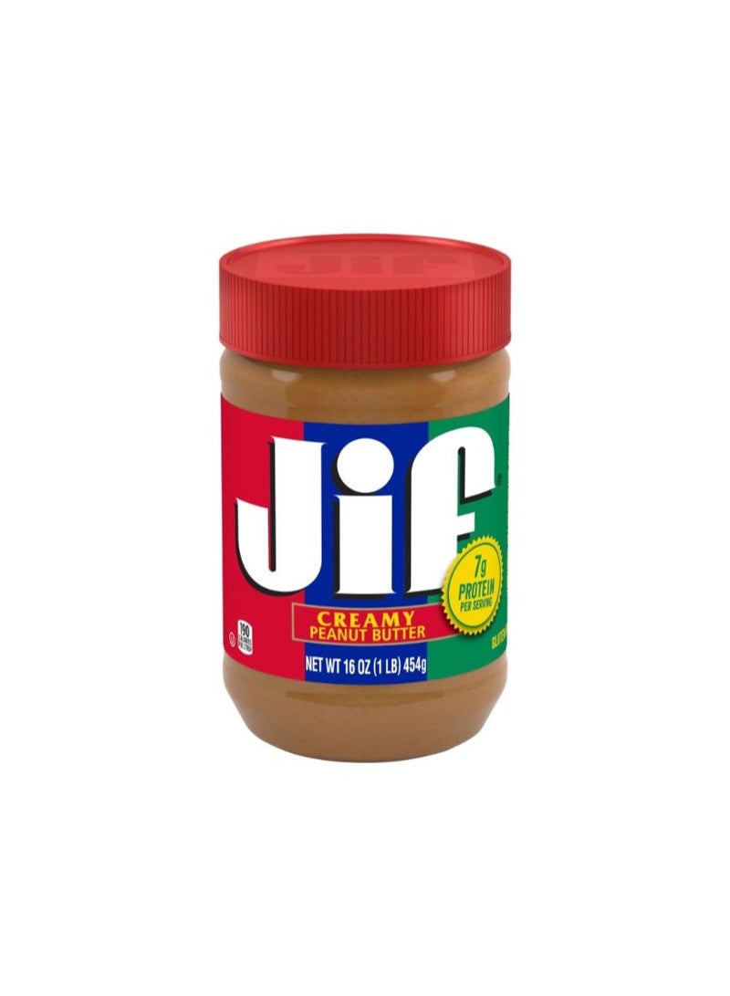 جيف زبدة الفول السوداني الكريمية 454 جرام - Image 1