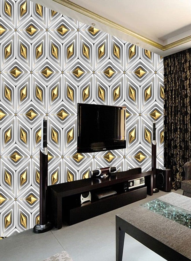 DECOR PRODUCTION Self Adhesive Wallpaper Wall Sticker for Home Decor, Living Room, Bedroom, Hall, Kids Room, Play Room(wallpaper-82-pt04, 10sq.ft) - Image 3