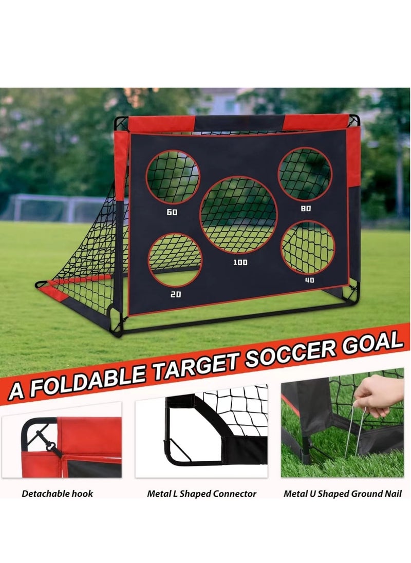 Soccer Goal Pop-Up Goal 2-in-1 Kids Soccer Goal Goal for Garden Portable Soccer Goal Goal Training with Carrying Pouch and Shaped Steel Stakes - pzsku/Z2E4EDDA379EC8A4CDD14Z/45/_/1730794325/14a845e8-8dac-4a8e-8802-8102c19d8e84