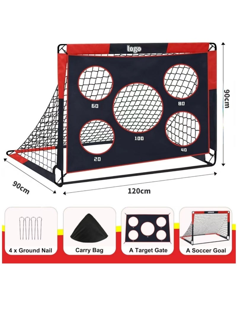 Soccer Goal Pop-Up Goal 2-in-1 Kids Soccer Goal Goal for Garden Portable Soccer Goal Goal Training with Carrying Pouch and Shaped Steel Stakes - pzsku/Z2E4EDDA379EC8A4CDD14Z/45/_/1730794362/5f6cf194-4c44-4db8-b89d-d0f84fb826ce