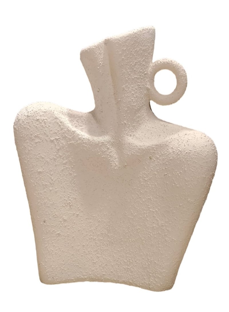 كلور زون بوتري منحوتات لديكور المنزل، تماثيل عصرية ديكورات اوف وايت - Image 1