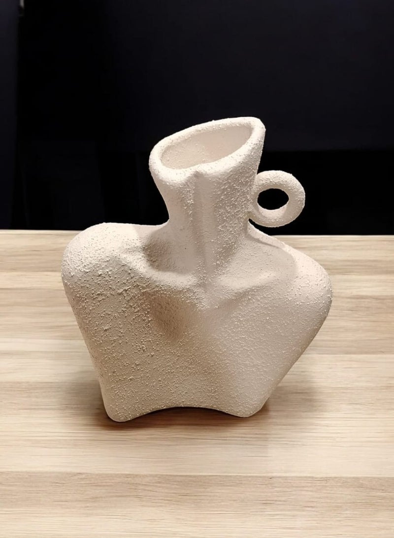 كلور زون بوتري منحوتات لديكور المنزل، تماثيل عصرية ديكورات اوف وايت - Image 2