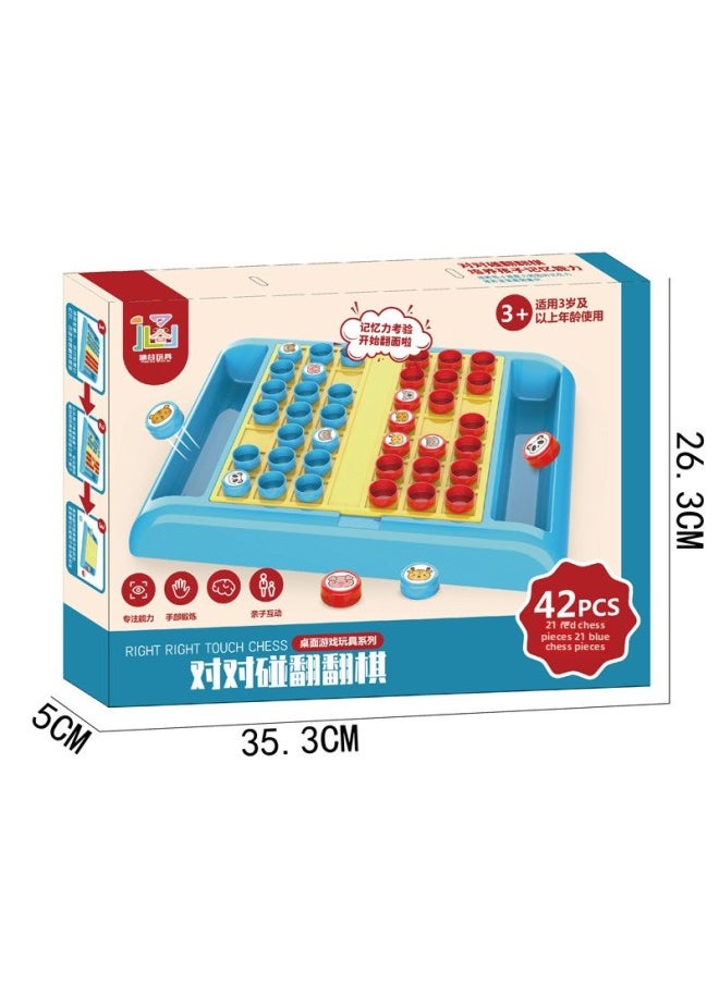 Generic - Hangu Digital Sorting Parent-child Interaction Jiugongge Black And White Chess Storage Plate Match Flip Chess Tickah Building Blocks-Color:5597-8. 1 Box For 48 Boxes - Image 1