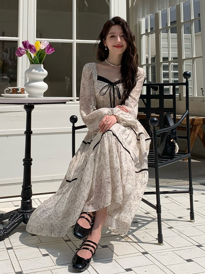 Hepburn style dress, elegant feminine daily styling - Image 1