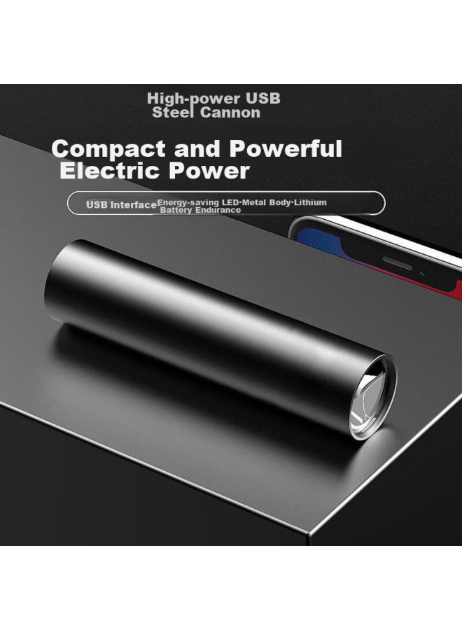 SHENYU Shenyu High-intensity Flashlight, Compact Mini Portable, Ultra-bright Multifunctional, Usb Rechargeable, For Home, Outdoor, Student, Emergency Light  - Image 5