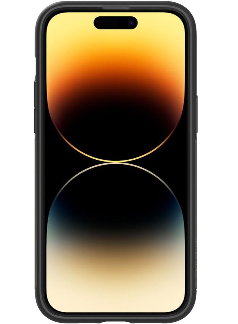 Spigen Slim Armor iPhone 14 Pro Case Cover with Kickstand - Gunmetal - Image 5