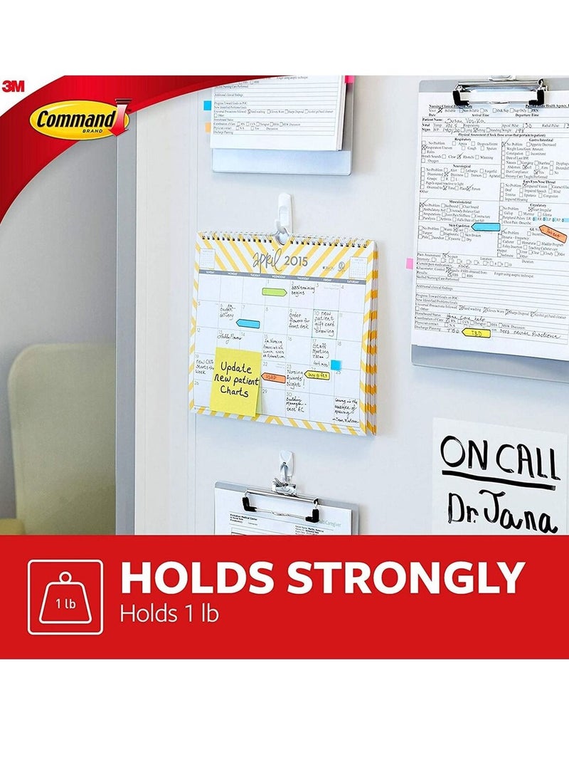 Command 6 Piece Utility Hook White Small - Image 3