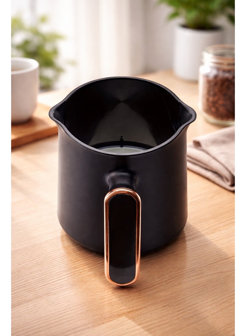 دي إل سي  ماكينة تحضير القهوة التركية من DLC، قدرة 800 واط، سعة 300 مل، ماكينة قهوة كهربائية أوتوماتيكية – أسود - Image 2