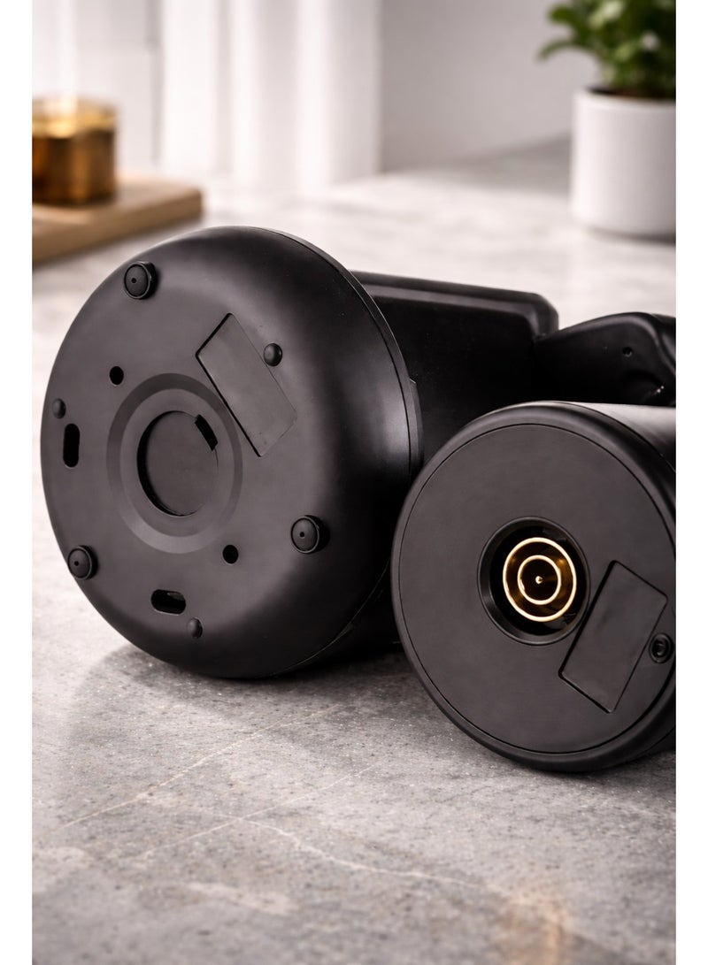 دي إل سي  ماكينة تحضير القهوة التركية من DLC، قدرة 800 واط، سعة 300 مل، ماكينة قهوة كهربائية أوتوماتيكية – أسود - Image 3