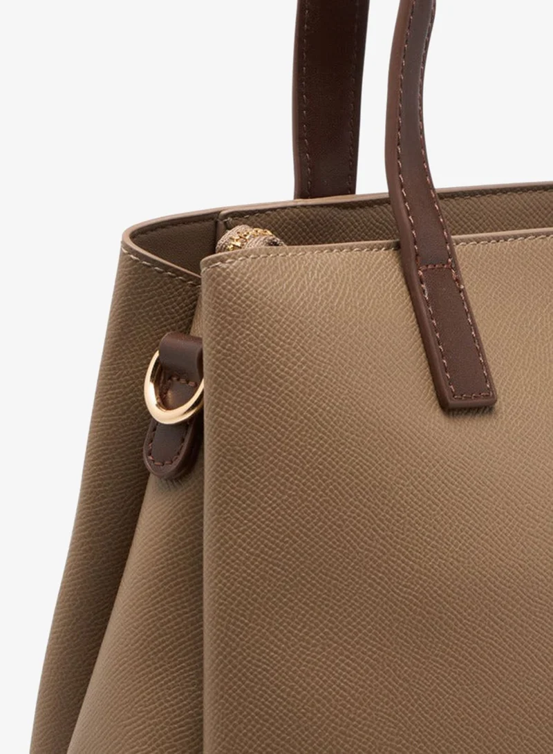 فلورا بيلا من شو إكسبرس حقيبة يد نسائية سادة بمقابض مزدوجة وحزام قابل للفصل