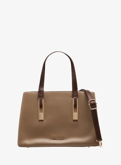 فلورا بيلا من شو إكسبرس حقيبة يد نسائية سادة بمقابض مزدوجة وحزام قابل للفصل