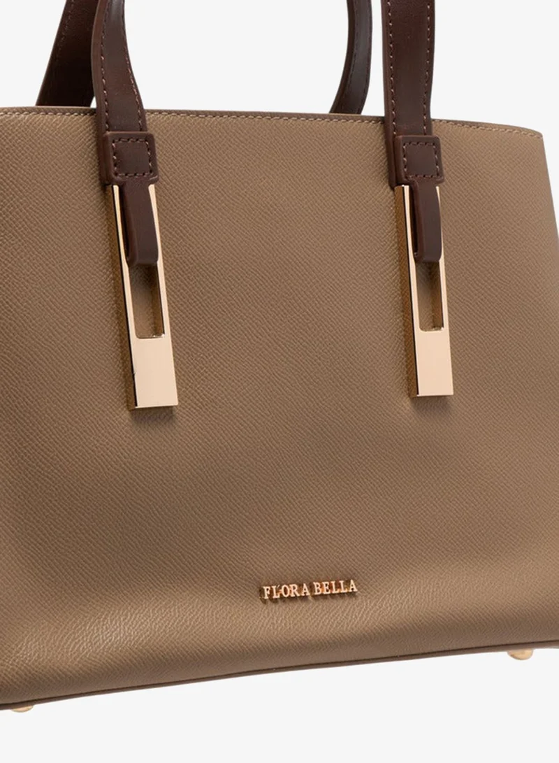 فلورا بيلا من شو إكسبرس حقيبة يد نسائية سادة بمقابض مزدوجة وحزام قابل للفصل