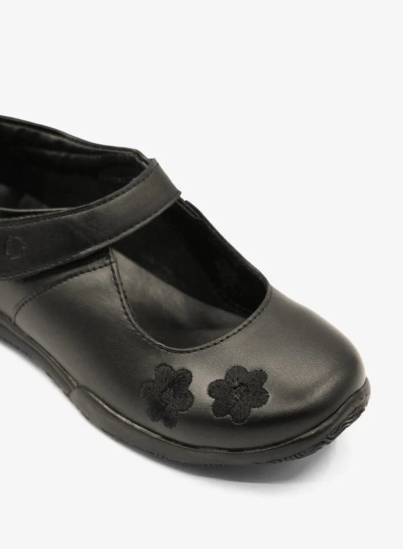 Geoomnii Black Girls School Shoes – Comfortable Black Formal Uniform Footwear for Daily Wear | Non-Slip Sole, Durable Stitching, Cushioned Insole | Back to School Essentials for Women | Best Price UAE