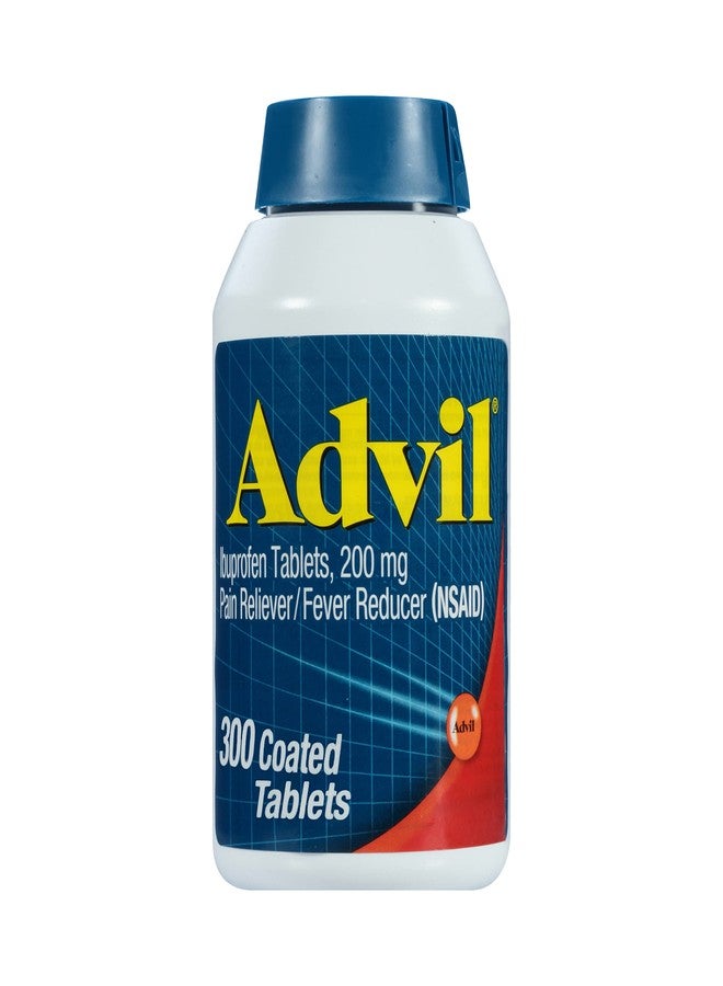 Advil Pain Reliever and Fever Reducer, Pain Relief Medicine with Ibuprofen 200mg for Headache, Backache, Menstrual Pain and Joint Pain Relief - 300 Coated Tablets - Image 1
