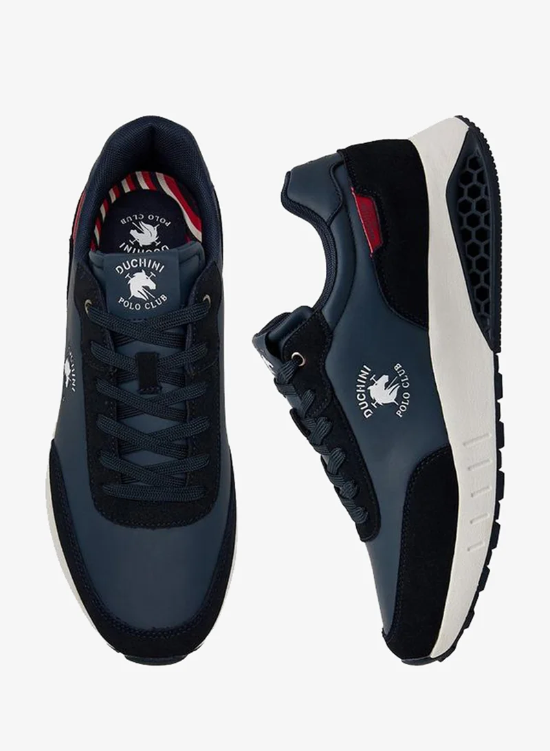دوتشيني Sneakers Men Logo Print Lace-Up Ankle Sneakers