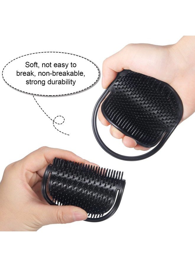 BBTO 12 Pieces Pocket Palm Combs, Soft Portable Pocket Brush, Shampoo Comb, Massager Hair Brush Comb for Home, Office, Travel and Pets (black) - Image 5