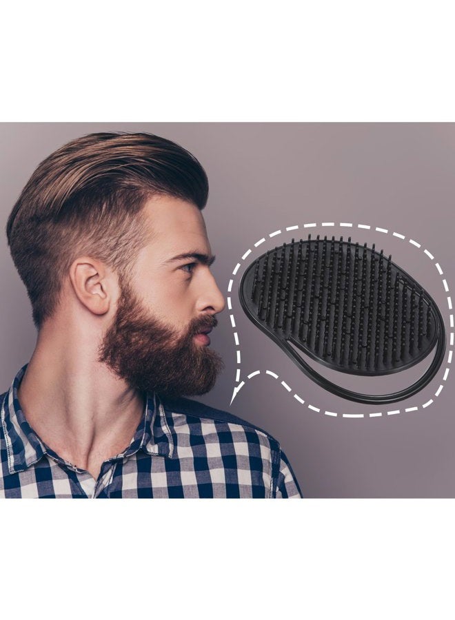 BBTO 12 Pieces Pocket Palm Combs, Soft Portable Pocket Brush, Shampoo Comb, Massager Hair Brush Comb for Home, Office, Travel and Pets (black) - Image 3