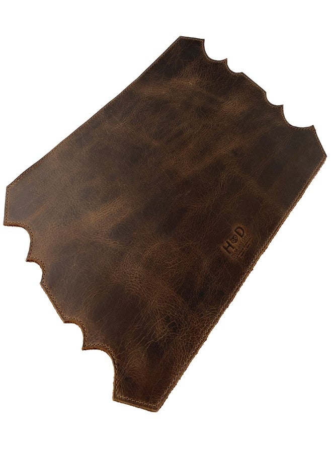 Hide & Drink, Pipe Mat (Pipe & Stand not Included), Protector for Desk, Home Decor, Smoking Accessories, Full Grain Leather, Handmade, Bourbon Brown - Image 4
