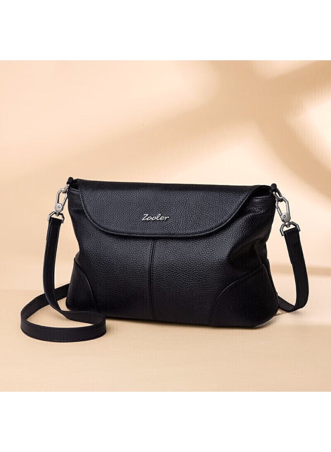 ZOOLER Zhu'er Handbag, Women's Leather Shoulder Bag, Soft Leather Crossbody Bag, Mom Bag, Ladies' Purse, Mother's Day Gift, Practical - Image 1