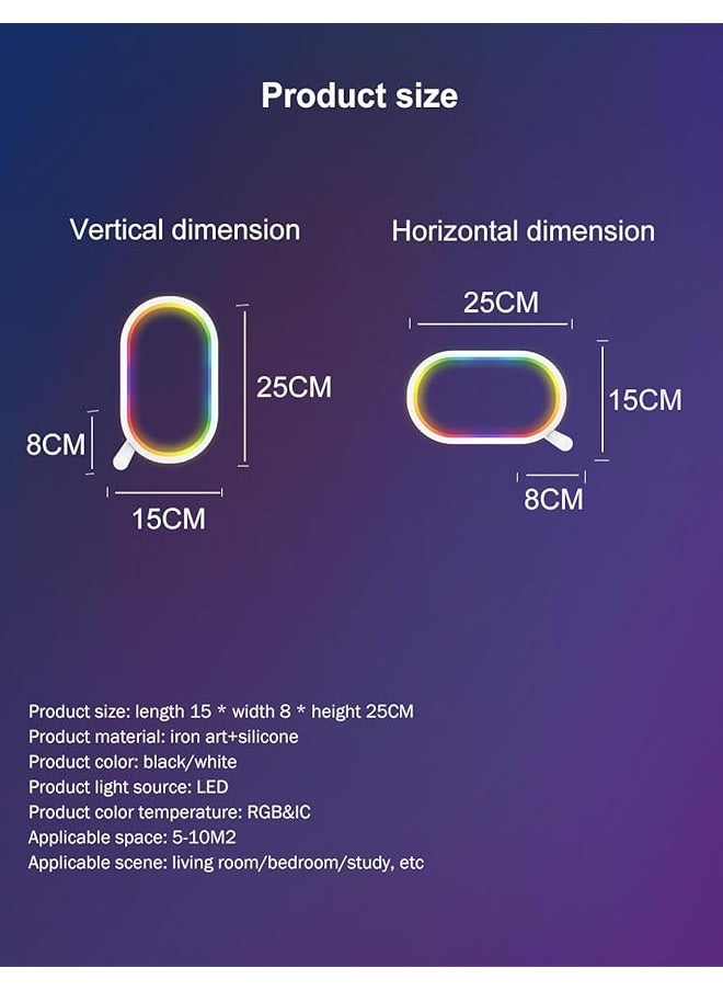 Wireless Bluetooth Table Led Light Color Changing Led Table Lamp Sync Music Control Settings Via App Immerse Yourself In Vibrant Rgb Game Lighting For Tv Backlighting And Bedroom Ambiance!