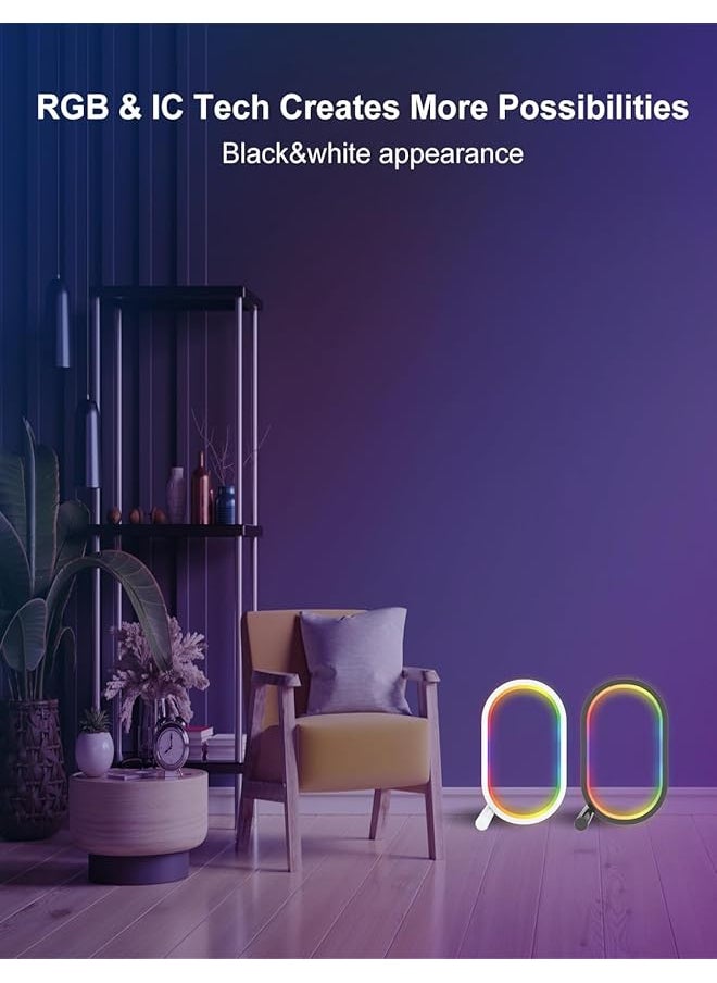 erorex Wireless Bluetooth Table Led Light Color Changing Led Table Lamp Sync Music Control Settings Via App Immerse Yourself In Vibrant Rgb Game Lighting For Tv Backlighting And Bedroom Ambiance!  - Image 5