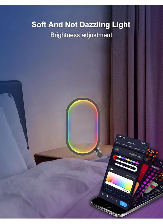 erorex Wireless Bluetooth Table Led Light Color Changing Led Table Lamp Sync Music Control Settings Via App Immerse Yourself In Vibrant Rgb Game Lighting For Tv Backlighting And Bedroom Ambiance!  - Image 3
