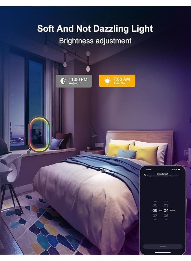 erorex Wireless Bluetooth Table Led Light Color Changing Led Table Lamp Sync Music Control Settings Via App Immerse Yourself In Vibrant Rgb Game Lighting For Tv Backlighting And Bedroom Ambiance!  - Image 4