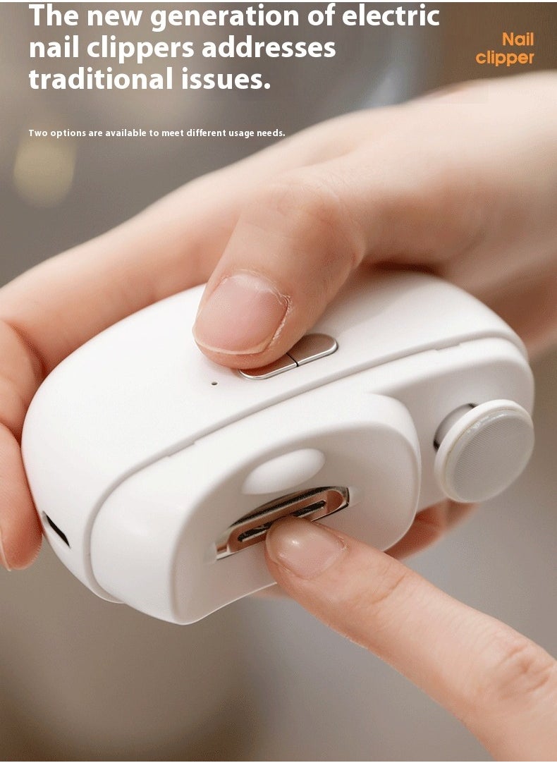Healife Electric Nail Clipper and Polisher for Children and Adults, Anti-Pinch Automatic Multi-Functional Nail Trimmer  - Image 1