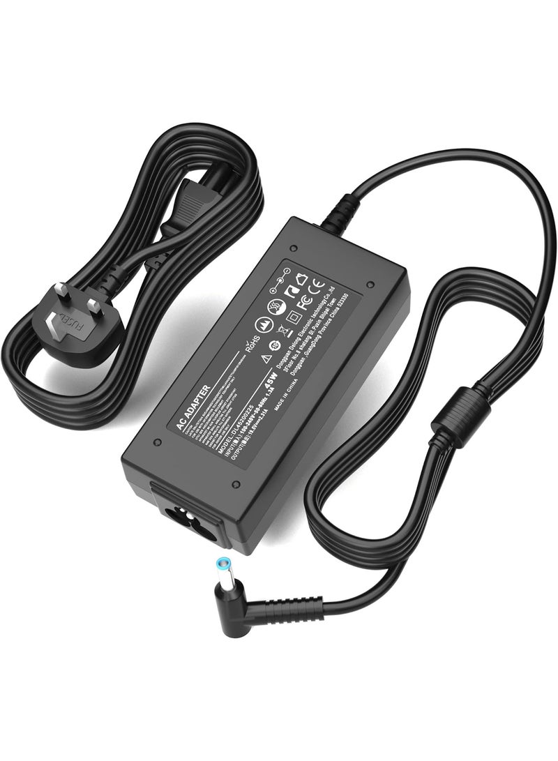 Zexen Laptop Charger, 45W Adapter for HP Stream 11 13 14, Elitebook Folio, Chromebook, Envy, Spectre Ultrabook, Pavilion Touchsmart and More(4.5mm * 3mm) - Image 1