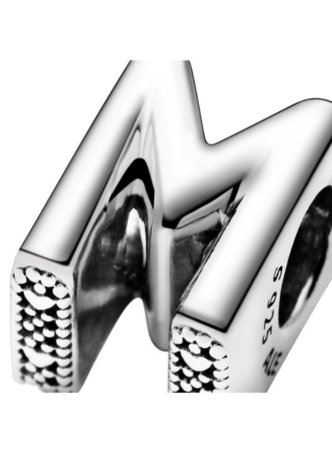 PANDORA Letter M Alphabet Charm - Image 4