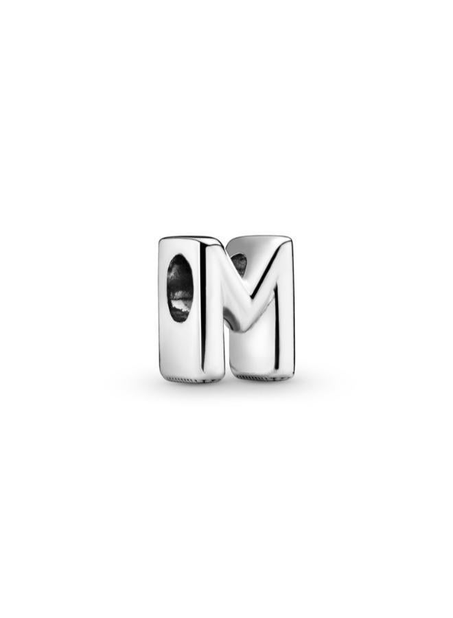 PANDORA Letter M Alphabet Charm - Image 1