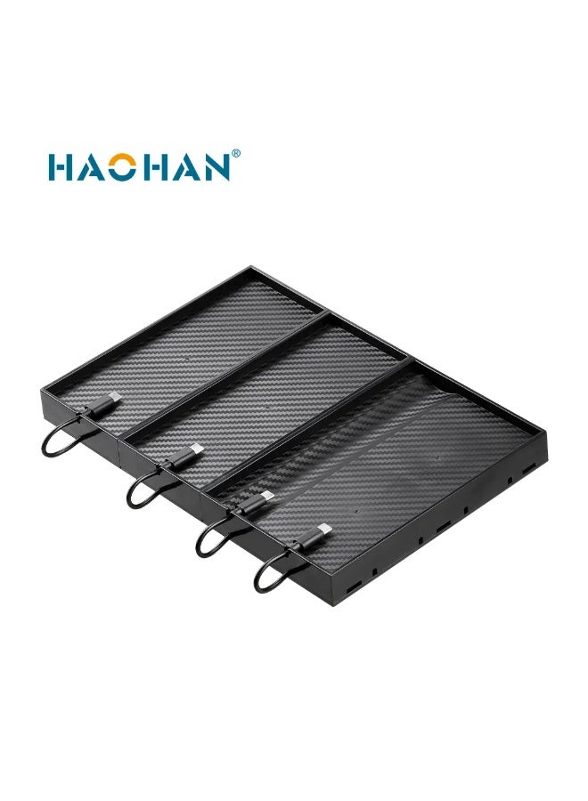 HAOHAN Professional 4-in-1 Grooming Kit – Clipper, Trimmer, Shaver & Nose Trimmer with Carbon Steel Blades & Charging Indicator - Image 3