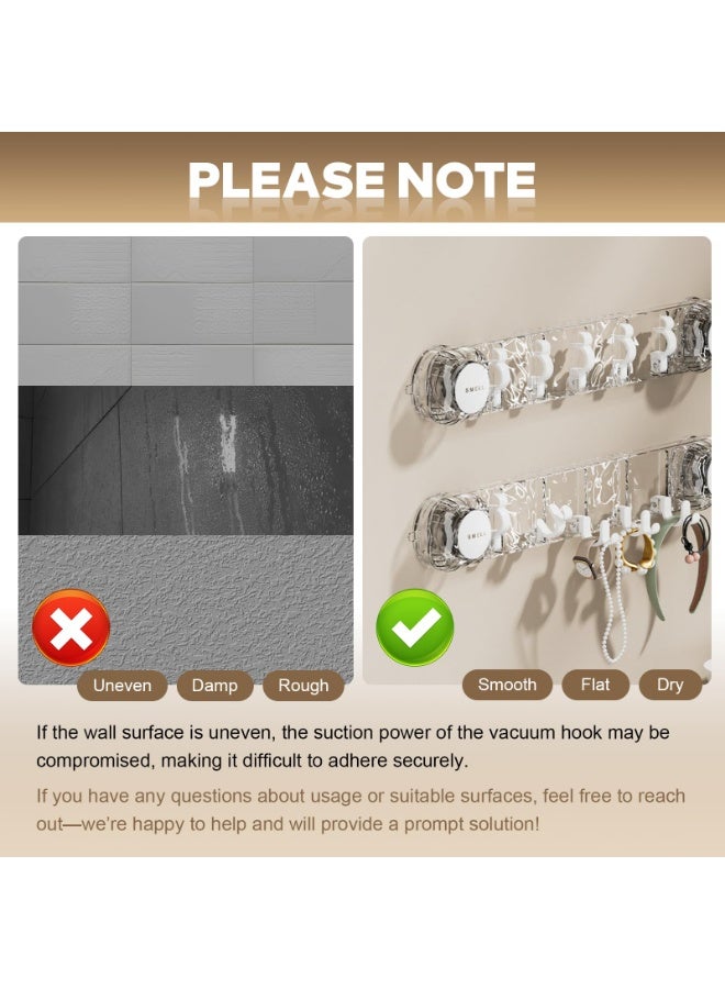 WangPangZi Suction Cup Hooks, Space Saving No-Punch Wall Towel Rack,Heavy Duty Suction Hooks,Bathroom Wall Hook,Removable Bath Towel Hook - Image 4