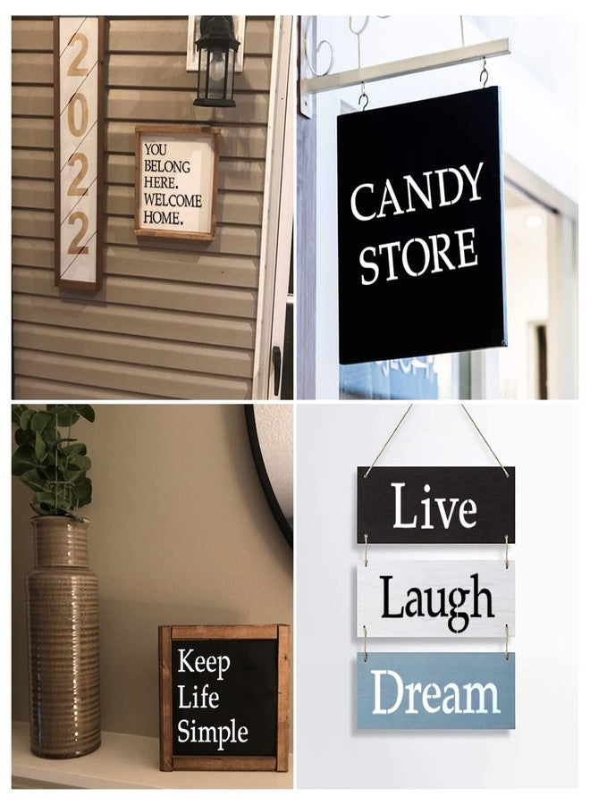 REOLAN 6 Inch Alphabet Letter Stencils for Painting - 70 Pack Letter and Number Stencil Templates with Signs for Painting on Wood, Reusable Letters and Numbers Stencils for Chalkboard Wood Signs & Wall Art - Image 3