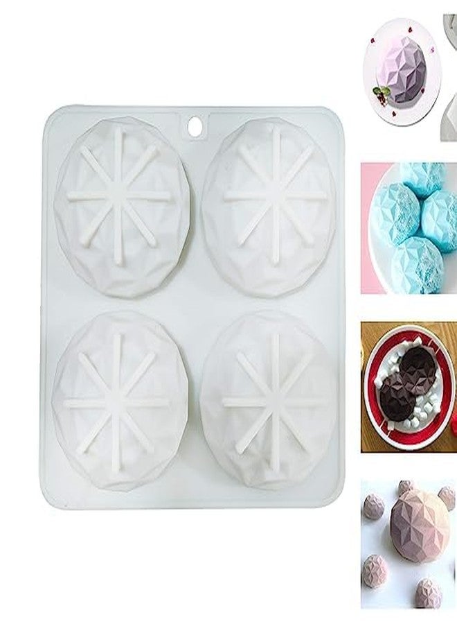 MoldBerry 3D Diamond Shape Cupcake Silicone Cake Mold for Baking Non-Stick DIY Pastry Dessert Chocolate Mould Cake Decorating Tool - Image 2