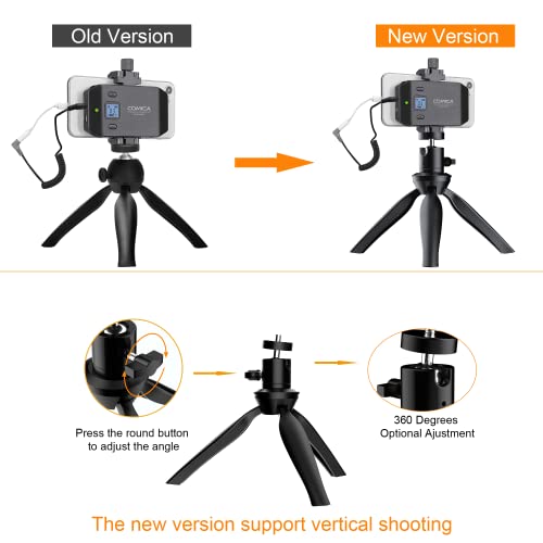 COMICA CVM-WS50 Wireless Handheld Microphone, Professional Handheld Interview Mic for iPhone, Android Phones, Camera, Reporter Mic for Content Creators, Interviews, Reporting, Podcast, Livestream - Image 2