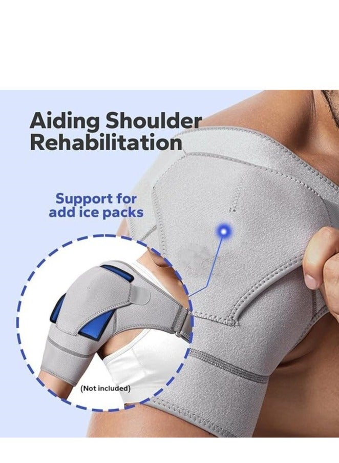 Shoulder Stability Brace Breathable Neoprene Shoulder Support With Pressure Pad - Image 2