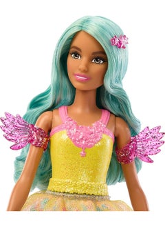 Mattel BARBIE BARBIE A Hidden Magic - Teresa Doll with Fairytale Outfit, Wavy Hair and Comb for Hairdressing Fun  - Image 3
